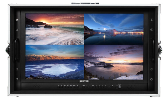 Seetec 28" 4K Broadcast Monitor i Kasse 28" med transport kasse og sun hood