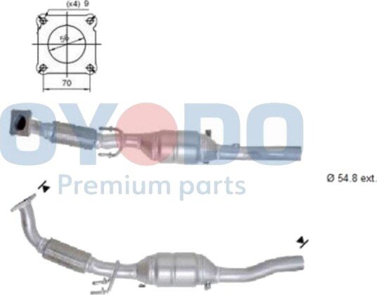 Katalysator Oyodo 10N0049-OYO
