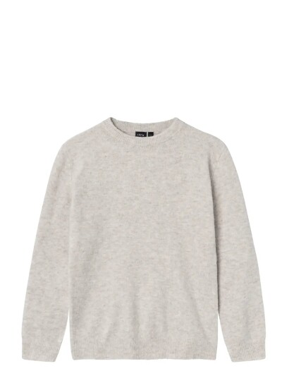 LMTD Nlmlodets Ls O Neck Knit   Beige   170 176
