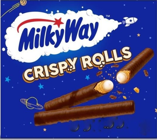 5 Pack Milky Way Crispy Rolls Sjokoladedekkede Kjeksstenger med Fyll 112,5 gram 5 Pack Milky Way Crispy Rolls Sjokoladedekkede Kjeksstenger med Fyll 112,5 gram