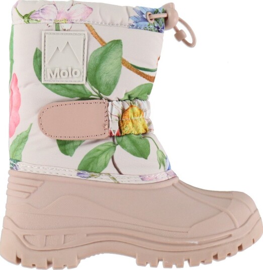 Molo Vintersko Driven Antikke blomster Molo 30 Vinterstøvler Beige Rosa