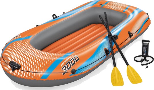 Bestway Oppblåsbar båt Oransje 246 x 122 cm PVC Bestway Oppblåsbar båt Oransje 246 x 122 cm PVC