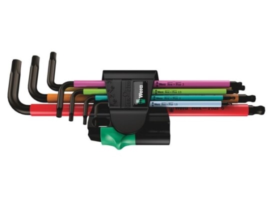Wera 05022534001, L-Formet Hex-Nøkkelsett, Metrisk, 7 Stykker, 1.5,2,2.5,3,4,5,6 Mm, 25 Mm, 76 Mm