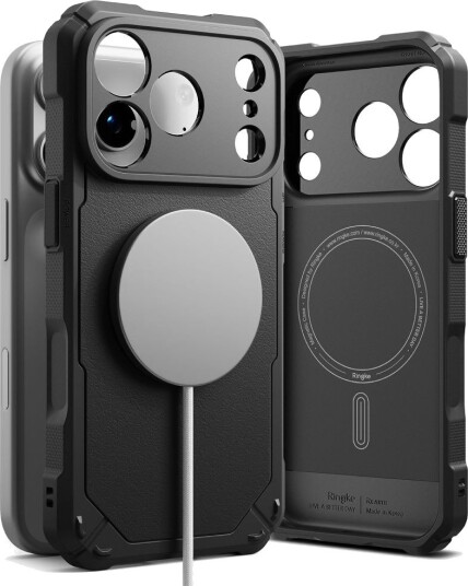 iPhone 17 Pro/18 Pro Ringke Rugged Gear MagSafe-deksel - svart