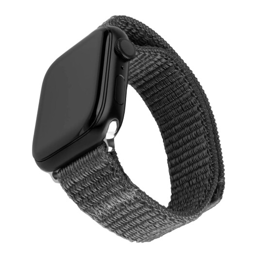Apple Watch (38/40/SE/41MM) Fixed Nylonreim - Mørk Grå