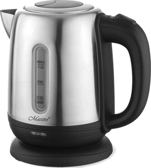 Maestro Mr 027 Vannkoker 1,2 L 1630 W Stål Svart