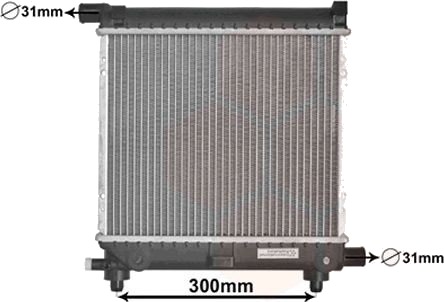 VAN WEZEL 30002039 Radiator motorkjøling