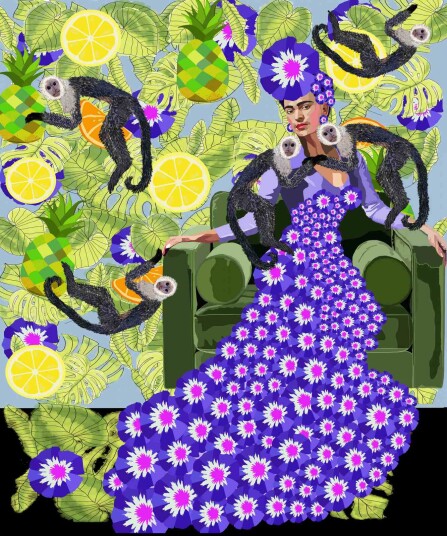 Plakat Frida Kahlo Kunstverk