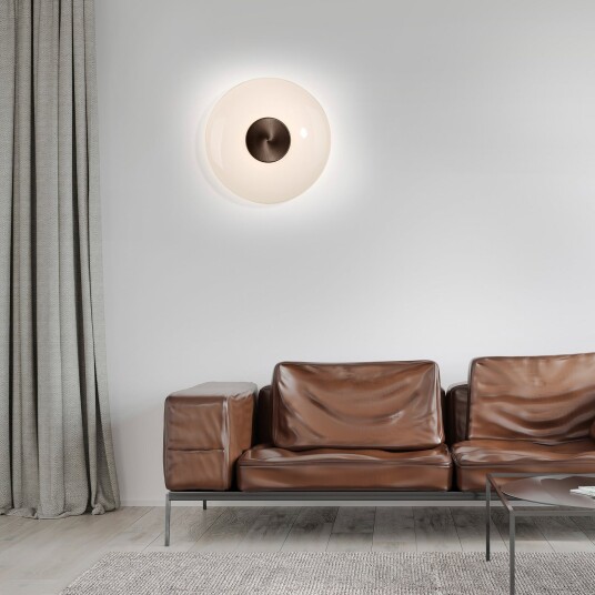 Vegglampe PURE Vitrum dimmbar Brun / Rust Stue Glass Moderne 8 Brun / Rust