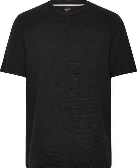 BOSS Rib T Shirt Black L