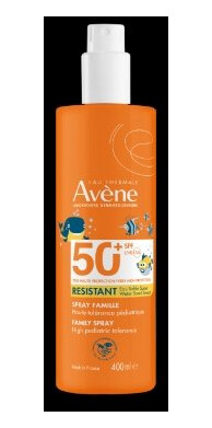 Avène Solspray Familie SPF50+ 400 ml - Vannresistent Beskyttelse til Sensitiv Hud Avène Solspray Familie SPF50+ 400 ml - Vannresistent Beskyttelse til Sensitiv Hud