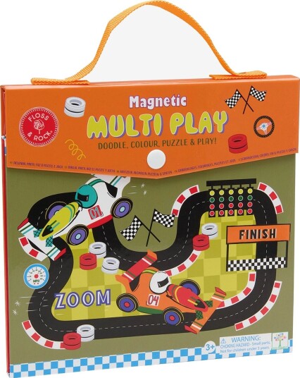 Floss & Rock Magnetic Multi Play - Cars - RED - 26X19X4