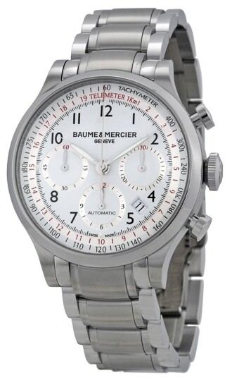 Baume & Mercier Herreklokke MOA10061 CAPELAND Hvit/Stål Ø42 mm