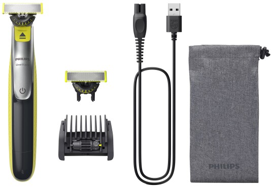 Philips OneBlade 360 Skjegg- og hårtrimmer QP2734 - 1-5mm - Svart/Grønn