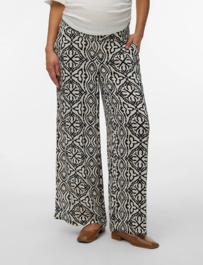 Vero Moda Maternity Vmmmenny Wide Pants Wvn Ga   Black   XS
