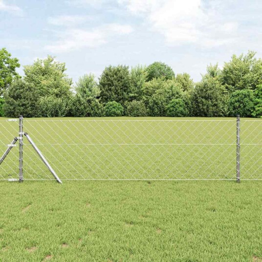  Gjerdepålesett sølv 0.6 x 10 m Galvanisert Stål