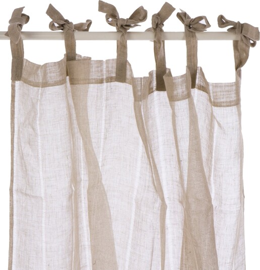 Gardin linen linfarget 135x220 m/knyting