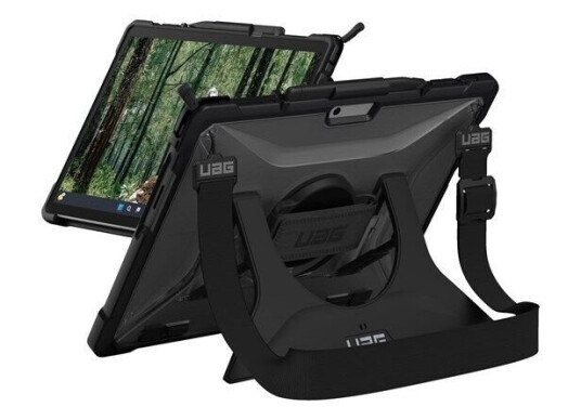 UAG Plasma Series Nettbrettdeksel for Microsoft Surface Pro 9 med Stativ og Håndrem - Transparent