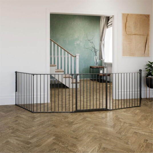 Dogspace Max 2-I-1 Hundegrind/Valpehage Sort Dogspace Max 2-I-1 Hundegrind/Valpehage Sort