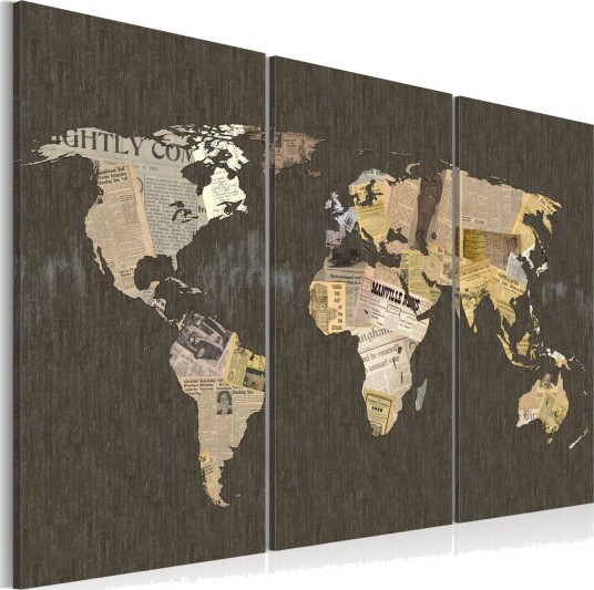 Bilde News Of The World Triptyken 60x40 Artgeist sp. z o. o.