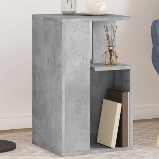 Sidebord betonggrå 35x35x60 cm konstruert tre 840740
