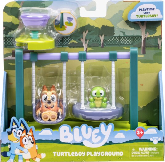 Bluey Mini Lekesett Park med Bingo og Turtleboy Figur