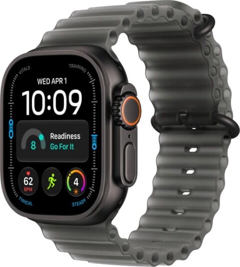 Apple Watch Ultra 4 49mm CEL (svart titan/gjennomskinnelig svart Ocean Band)
