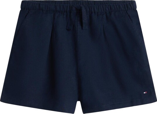 Tommy Hilfiger Shorts Lin/Bomull Dark Natt Navy Tommy Hilfiger 8 år 128 Shorts Blå