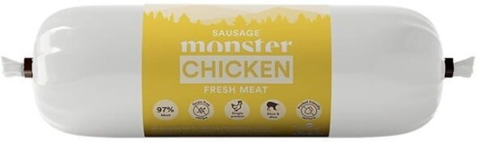 Monster Pet Food Hundepølse med Kylling 400 g - Våtfor for Hund