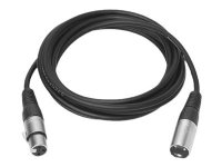 VivoLink - Lydkabel - XLR3 hann til XLR3 hunn - 20 m - skjermet - svart