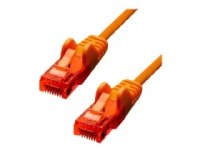 ProXtend - Koblingskabel - RJ-45 (hann) til RJ-45 (hann) - 15 m - 5 mm - UTP - CAT 6 - IEEE 802.3af - med støvel, uten hindringer, flertrådet - oransje