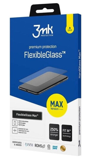 3Mk Flexibleglass Max Skjermbeskytter for iPhone 13 Pro Max - Hybridglass med Forsterkede Kanter