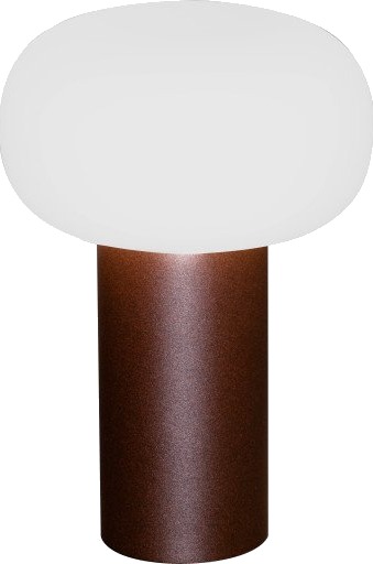 Konstsmide Antibes bordlampe 2700/3000/4000k+RGB dimbart rust/hvitt glass 1735685-01-0 1733932-01-0