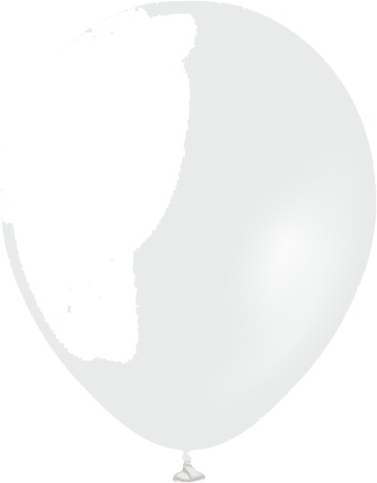 Ballongkungen Ballonger Professional Opaque Satin Snow White 50-pakning 1117050-50