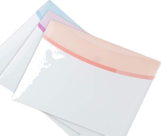 Mapper Med Burrebånd A4 Landskab 6 Stk Pastel Assorterede Farver