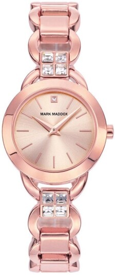 Mark Maddox Dameklokke MF2001 97 Classic Rose gulltonet stål Ø28 mm