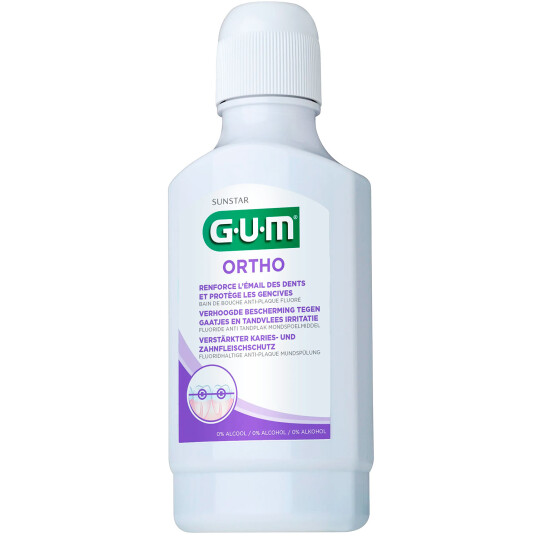 Ortodontisk Munnvann GUM Ortho Anti Plaque 300 ml Ortodontisk Munnvann GUM Ortho Anti Plaque 300 ml