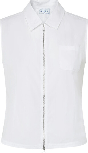 Planet Nusa Flora1 Zip Waistcoat White XL