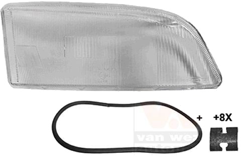 VAN WEZEL 5950978 Lykteglass, hovedlys