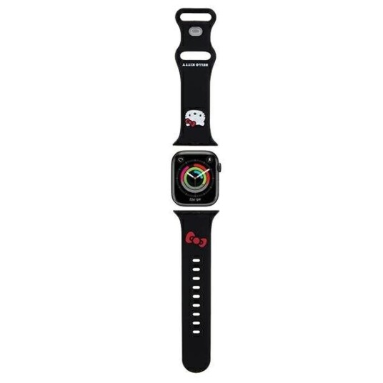 Hello Kitty Silikonreim til Apple Watch 38/40/41mm Svart
