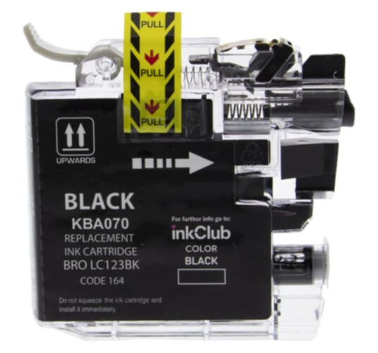 inkClub KBA070 Blekkpatron svart, 650 sider