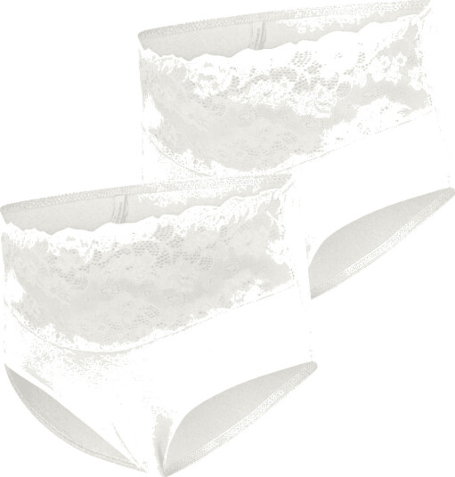 Mamalicious   2 pk Mamma truse Lace Snow White