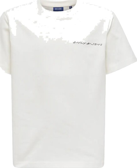 ONLY & SONS Osjasher Life Reg Ss Tee Jrs White 122 128