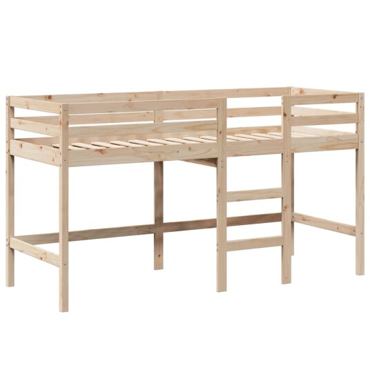Køyeseng med stige og tak 90x190 cm heltre furu 3282108