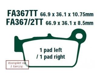 Bremseklosser EBC Brakes FA367R