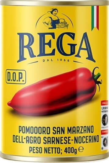 Rega Flådde Tomater San Marzano 400 g