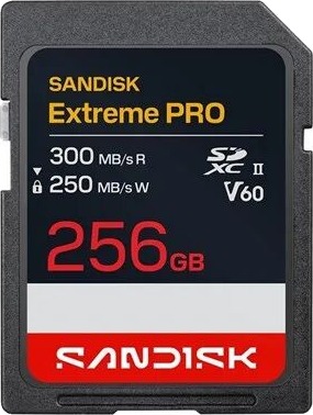 SANDISK Extreme PRO - flash memory card - 256 GB - SDXC UHS-II