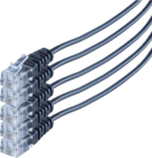 S/Conn So70084-1.5-Set5 1,5 M Rj-11 Rj-11 Sort Hankjønn Hankjønn