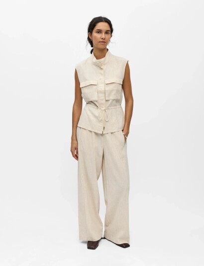 Object Objkadie Lo Waistcoat 145 Cream 42