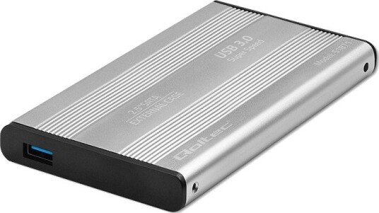 Qoltec Harddiskkabinett i aluminium 2.5" SATA til USB 3.0 Opptil 5TB